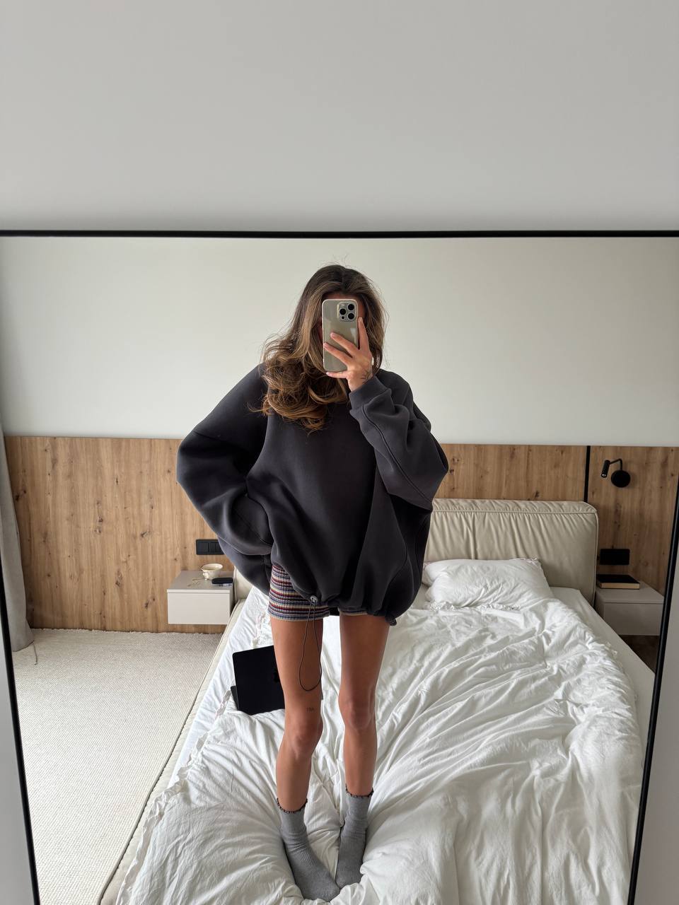 Oversize mikina s kapucí