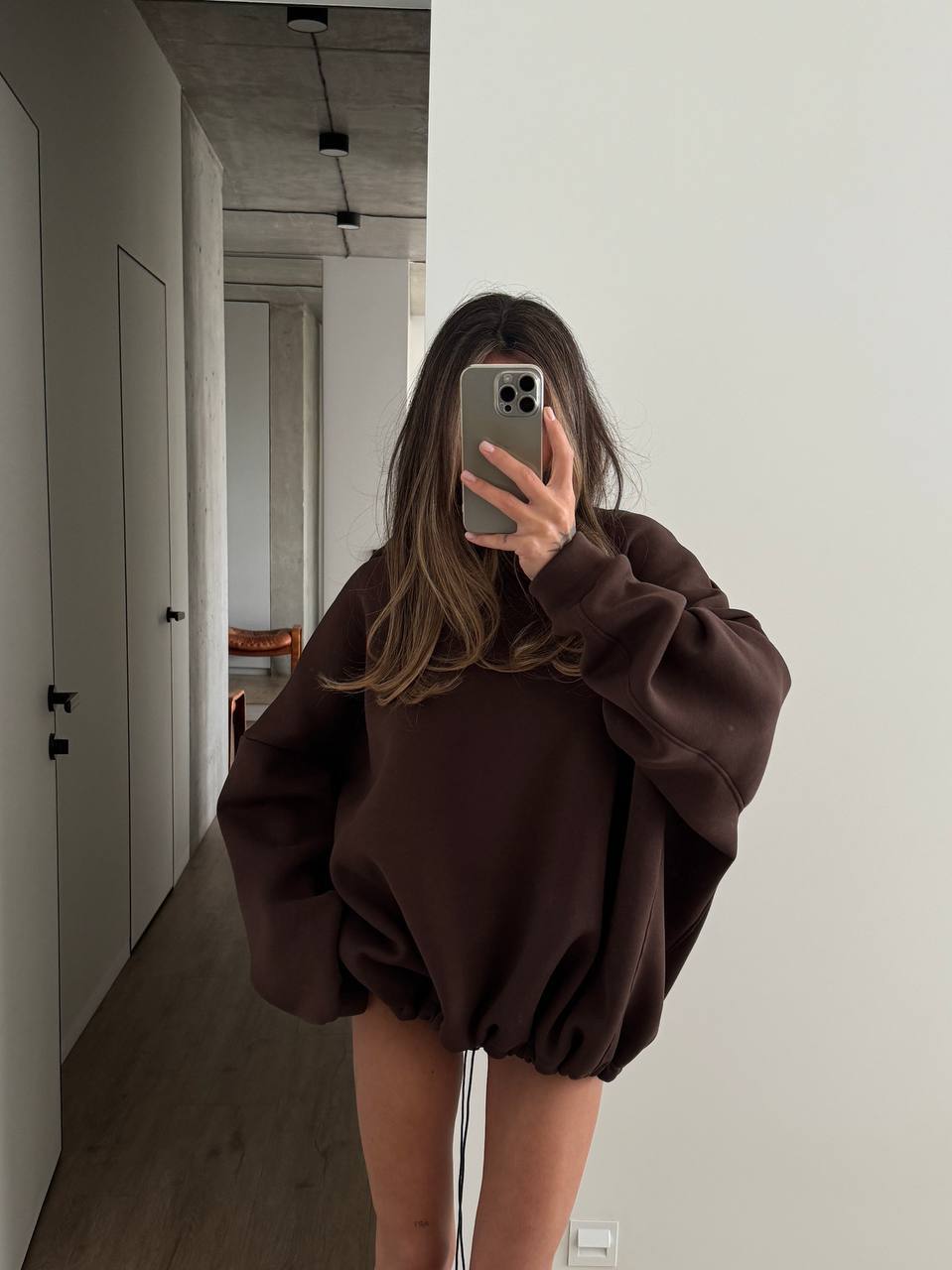 Oversize mikina s kapucí