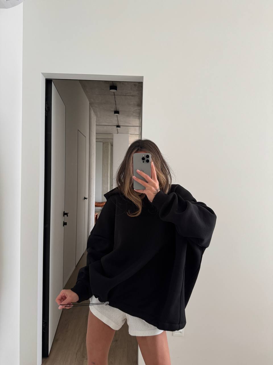 Oversize mikina s kapucí