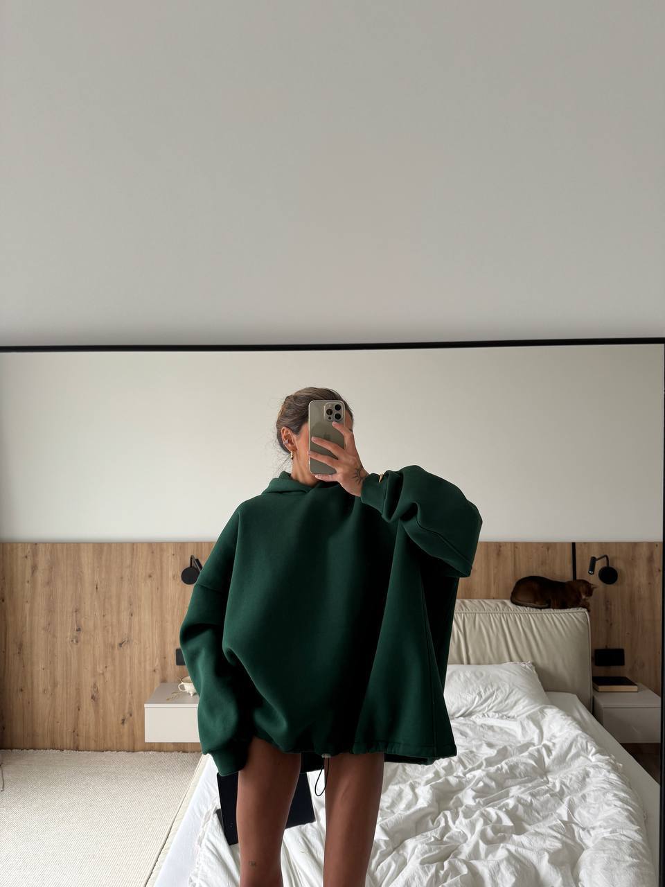 Oversize mikina s kapucí